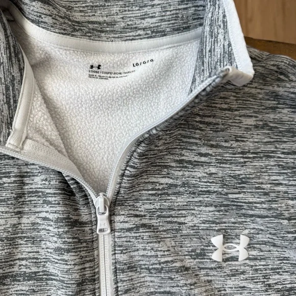LG Gray Quarter-Zip Pullover - Picture 2 of 3